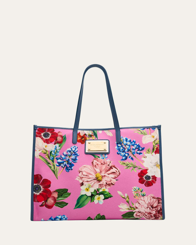 Floral Canvas Tote Bag